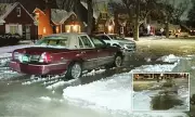 Detroit Streets Turn to Ice Lakes After Historic Freeze Bursts Water Mains