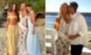 Emily Venz's Sheer Engagement Gown Sparks Beachside Fashion Frenzy