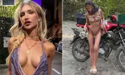 Gabby Epstein's Bikini Motorbike Ride Ends With Bruised Foot Injury