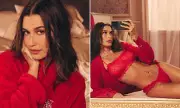 Hailey Bieber's Red Lingerie Shoot Silences Pregnancy Rumours