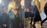 Kate Moss's Quick Reflexes Prevent Fashion Week Fall at Saint Laurent Show
