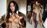 Kim Kardashian's Aspen Style: Fur & Leather on Show for 354M Followers