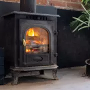 Log burner glass stains vanish in seconds with ash and newspaper trick