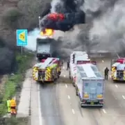 M25 Chaos: Lorry Fire Forces Motorway Closure in Hertfordshire