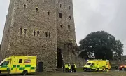 Man in 50s Airlifted After Plunge from Historic Rochester Castle