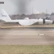 NASA Research Plane Makes Emergency Belly Landing in Houston