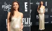 Nicole Brydon Bloom Debuts Baby Bump at Critics Choice Awards 2026