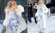 Paris Hilton Defies NYC Winter in Stilettos During Documentary Press Tour