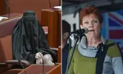 Pauline Hanson Demands Albanese Overturn 7-Day Senate Ban Over Burqa Stunt