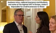 PM's Downing Street schmooze backfires as small business owner confronts him over 'diabolical' tax hikes
