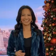 Ranvir Singh's Blue Velvet Suit: GMB Host's Festive Workwear Upgrade