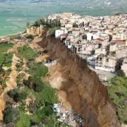 Sicilian Cliff Collapse Leaves Homes Teetering After Storm Harry Ravages Region