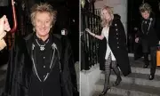 Sir Rod Stewart and Penny Lancaster Enjoy London Date Night After Scottish Karaoke