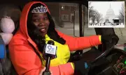 Snow Plow Royalty Princess Cat Warns DC Residents to Stay Home During Winter Storm Fern