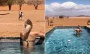 Tasha Ghouri's Wild Bikini Look on Luxury Namibia Safari with CBBC Boyfriend
