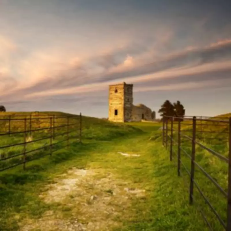 A Haunting Encounter at Dorset's Abandoned Knowlton Church