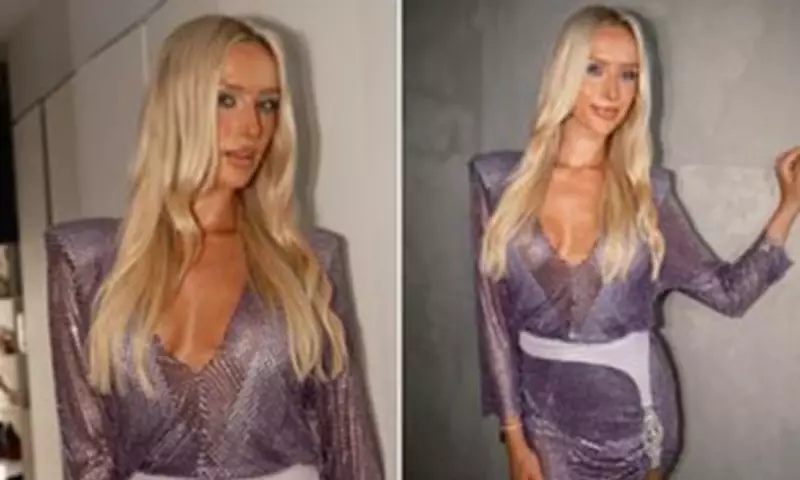 AFL WAG Lexi Lobb Stuns at Melbourne Fashion Week in Revealing Mesh Gown