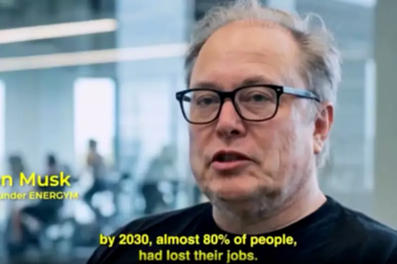 AI-Generated Ad Features Aged Tech Titans in Bleak 2036 Dystopian Vision
