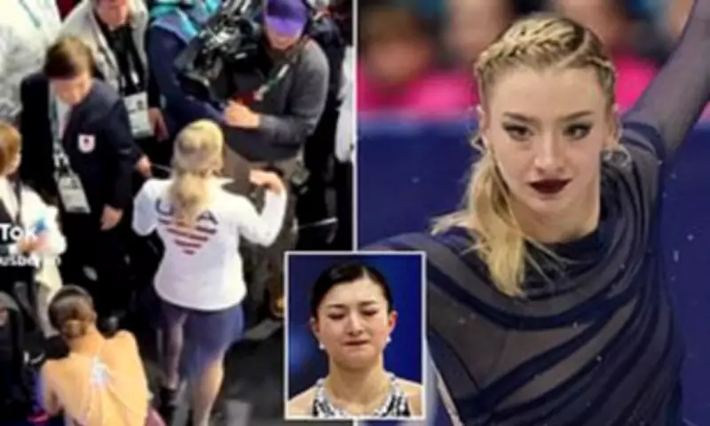 Amber Glenn Shields Rival from Camera in Emotional Olympic Moment