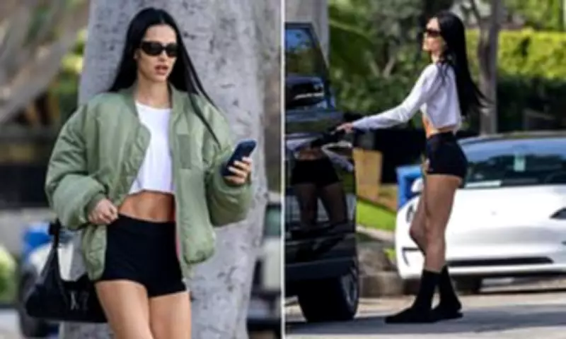 Amelia Gray Hamlin Flaunts Toned Figure in LA During Winter Heatwave