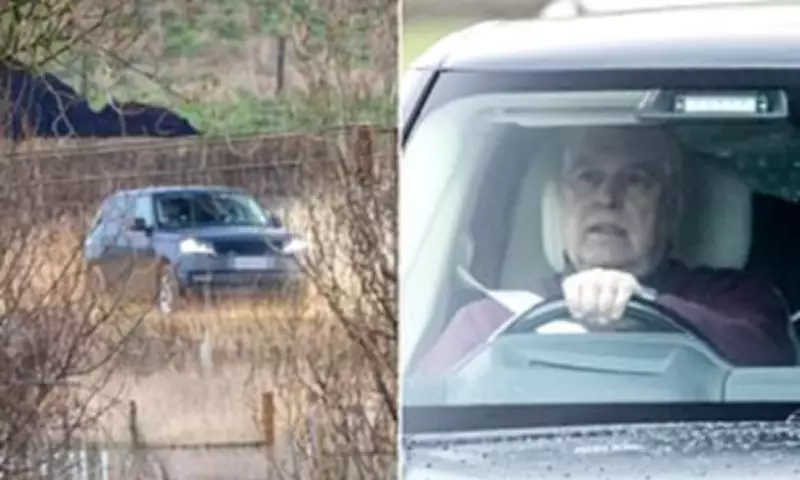 Andrew Windsor's Car Takes Off-Road Detour to Avoid Media at Sandringham