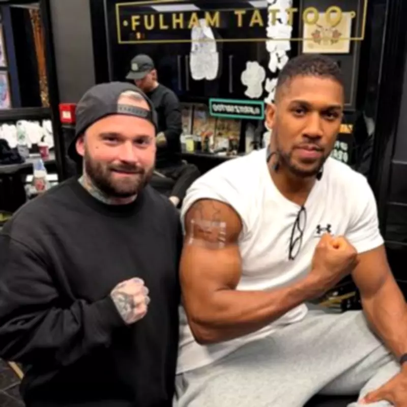 Anthony Joshua Gets Tattoos Honouring Friends Killed in Nigeria Crash