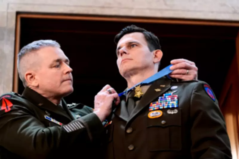 Army Pilot Wounded in Maduro Raid Receives Medal of Honor at Trump's Address