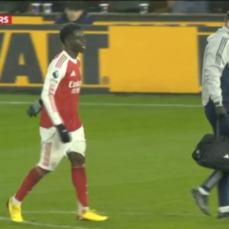 Arsenal's Bukayo Saka Injured in Wolves Clash, Spurs Derby in Doubt