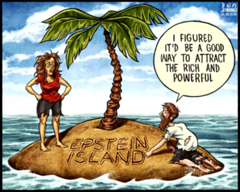 Ben Jennings' Cartoon Satirises Latest Revelations from Epstein Files
