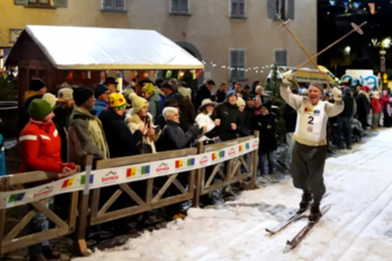 Bormio Streets Transformed for Traditional Cross-Country Ski Race