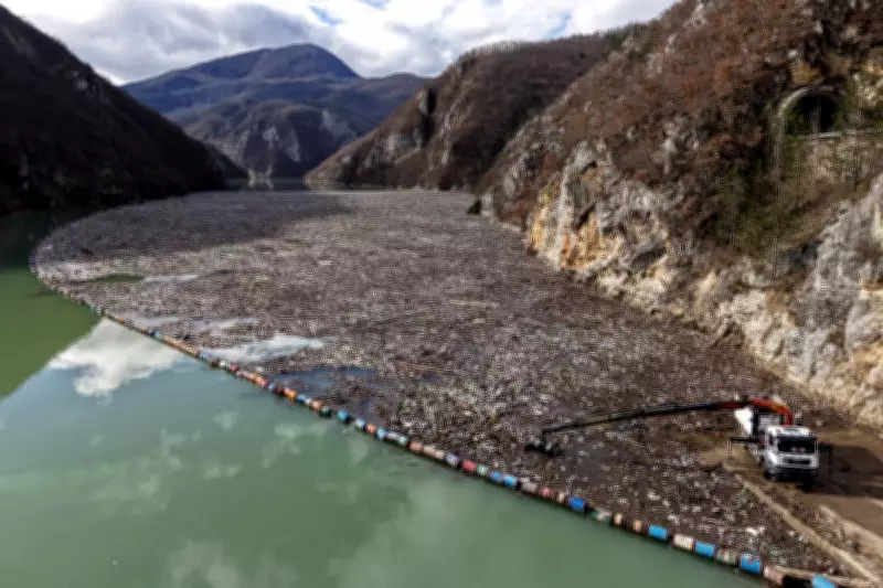 Bosnia's Drina River Choked by Annual Waste Deluge from Three Nations