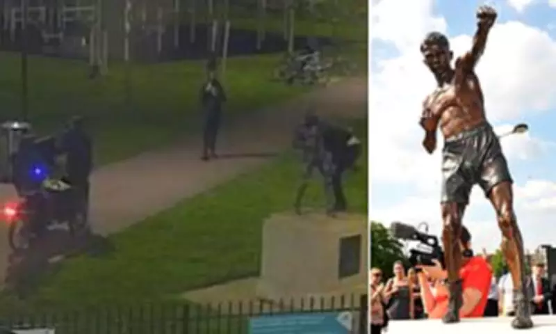 Brazen Gang Steals £100k Bronze Statue of British Boxing Champion Teddy Baldock