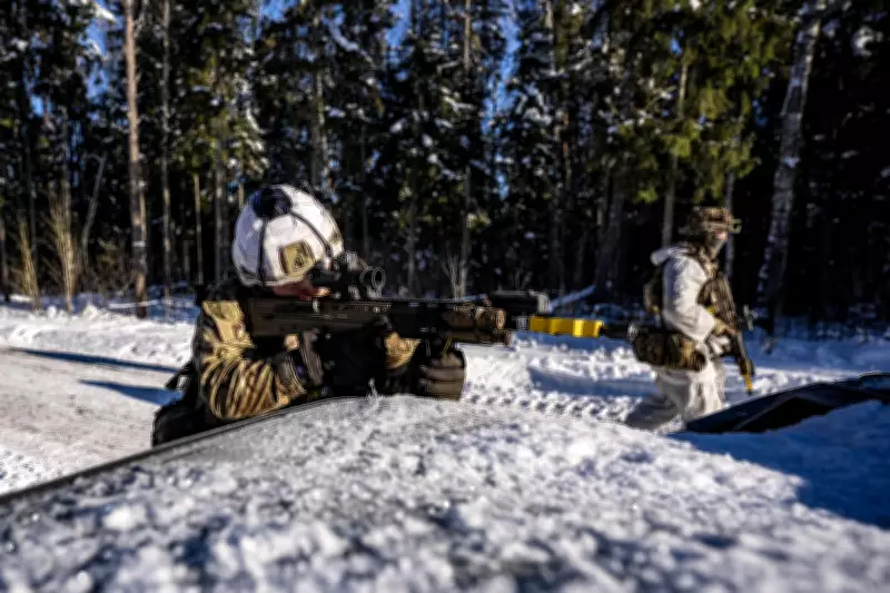 British Troops Endure -30C and Chest-Deep Snow in Estonia NATO Drills