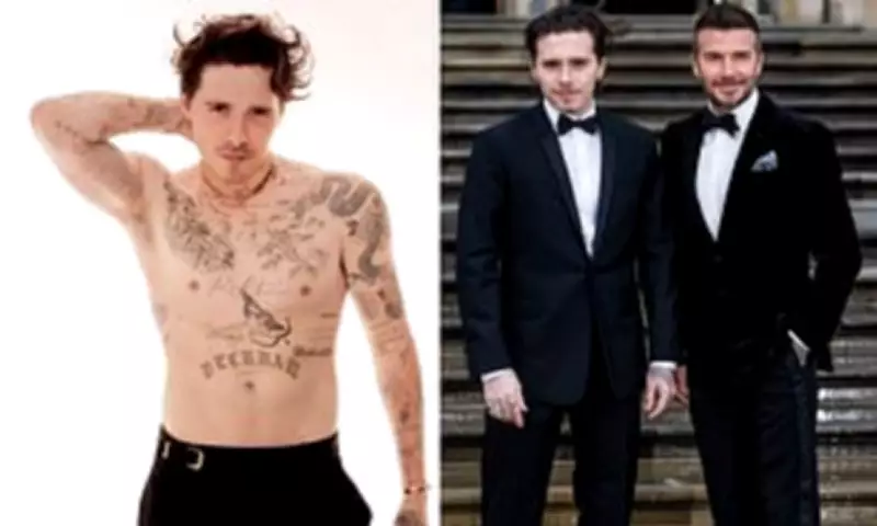 Brooklyn Beckham Covers Up Family Tattoos Amid Feud