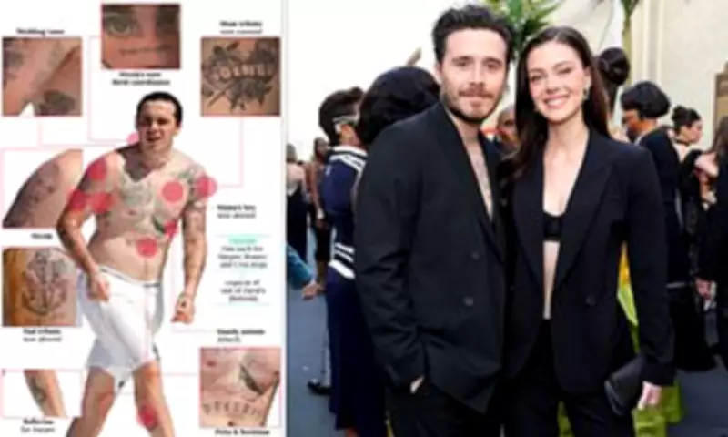 Brooklyn Beckham Covers Up Father Tribute Tattoo Amid Family Feud