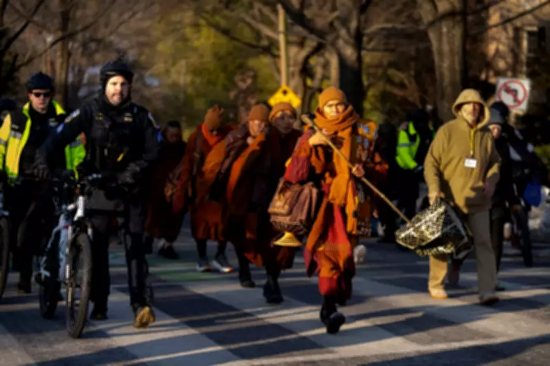 Buddhist Monks Complete 2,300-Mile Peace Walk to Washington D.C.