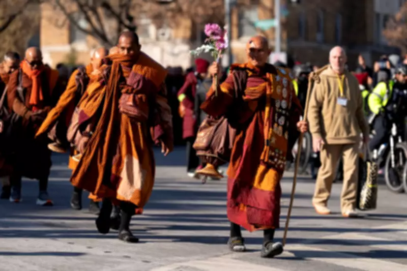Buddhist Monks Complete Epic 2,300-Mile Peace Walk to Washington D.C.