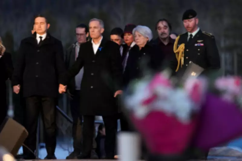 Canadian PM and Opposition Leader Unite in Vigil for Tumbler Ridge Shooting Victims