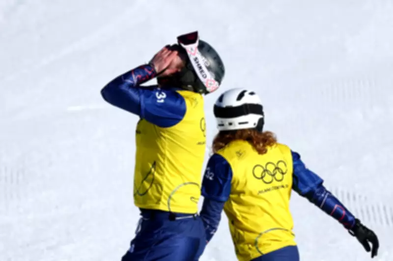 Charlotte Bankes and Huw Nightingale Clinch Olympic Gold in Mixed Snowboard Cross