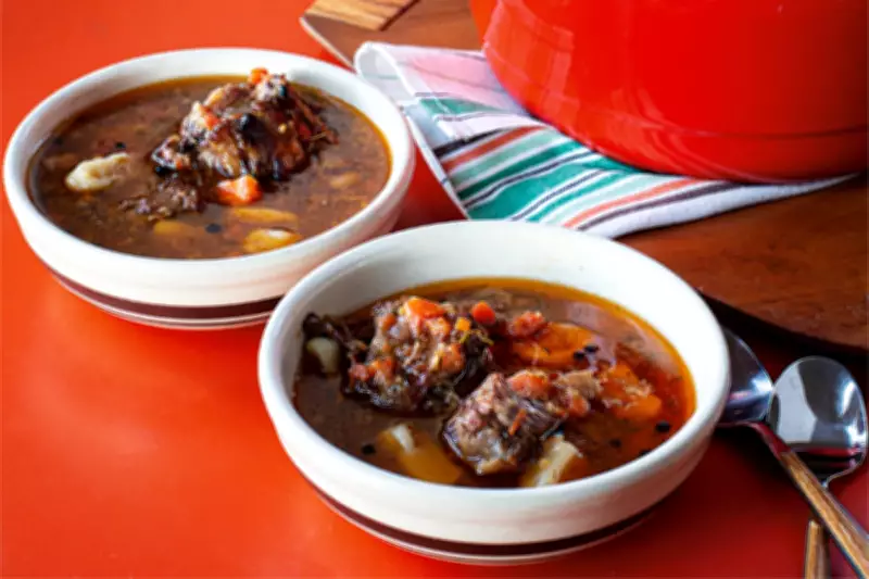 Chef Marcus Samuelsson's Oxtail Pepperpot with Dumplings Recipe