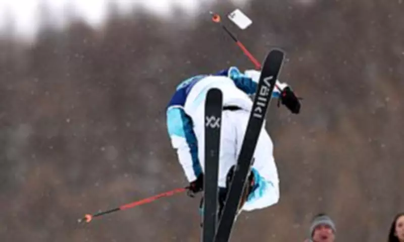Chinese Skier's Phone Survives Olympic Fall, But His Final Hopes Don't