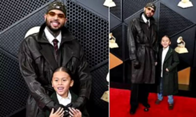 Chris Brown Brings Son Aeko to 2026 Grammys in Rare Family Appearance