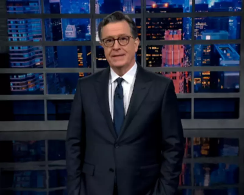 Colbert Mocks Andrew's Arrest and Trump's Board of Peace in Late Show Monologue
