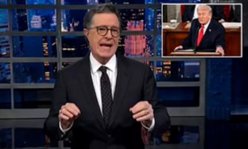 Colbert Mocks Trump's SOTU Ratings Drop in Final Shows Before Cancellation