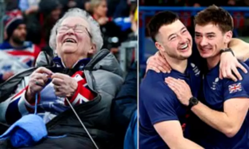 Curling Matriarch Knits for Charity While Grandsons Chase Olympic Gold