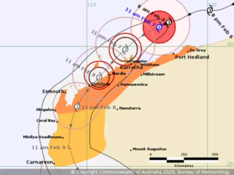 Cyclone Mitchell Intensifies to Category Three, Threatening WA Coast