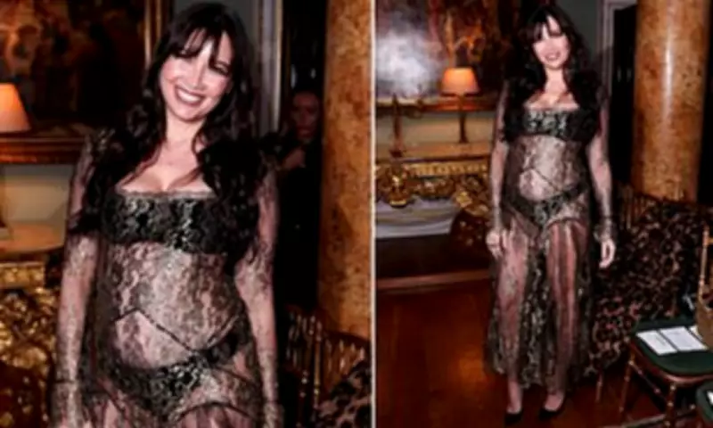 Daisy Lowe Stuns in Sheer Gown at London Fashion Week While Expecting Second Child
