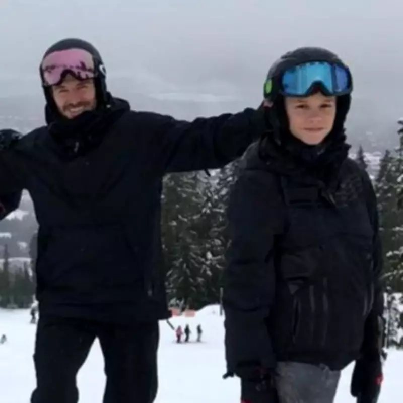 David Beckham Acts as True Knight on Slopes, Aids Fallen Skier at French Resort