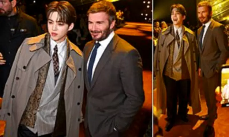 David Beckham Attends Milan Fashion Week as Son Brooklyn Reveals New Tattoo