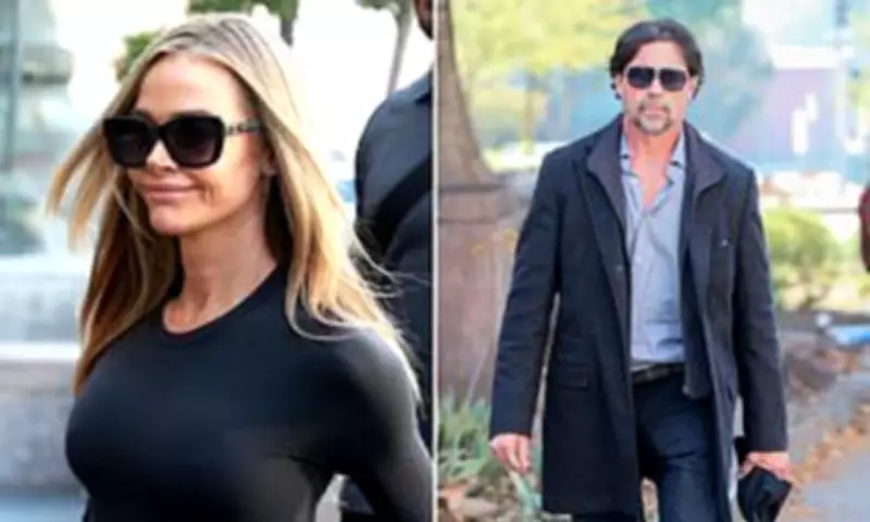Denise Richards Smiles Outside Court Amid Divorce Battle with Aaron Phypers